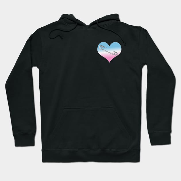 Trans Safety Heart Hoodie by safetyheart